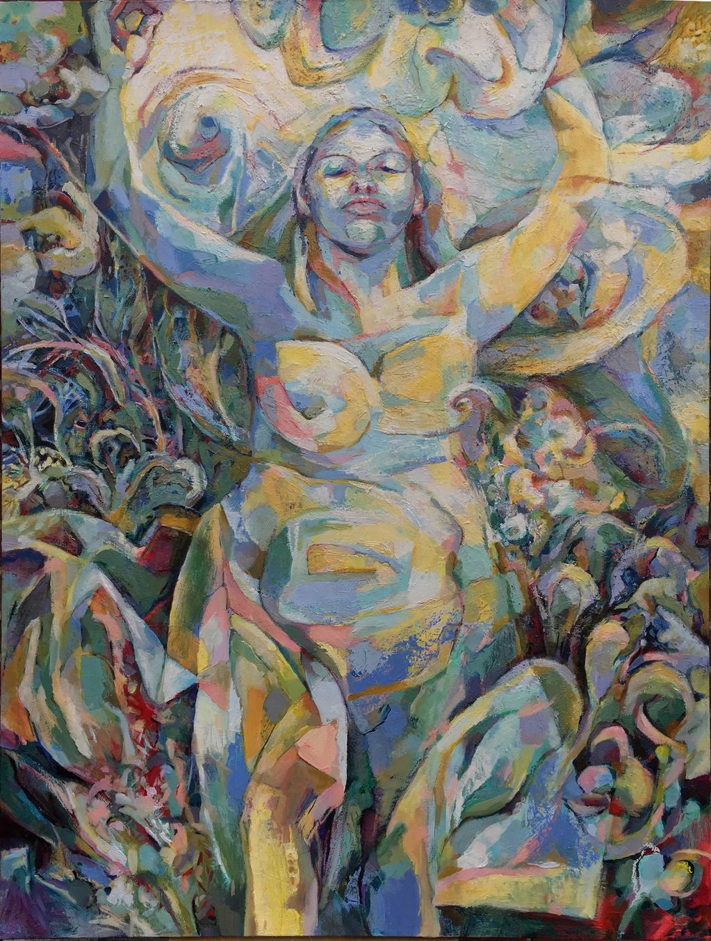 'Sophia/Wisdom' 
Oil on canvas, 48 in  x 36 in 2021