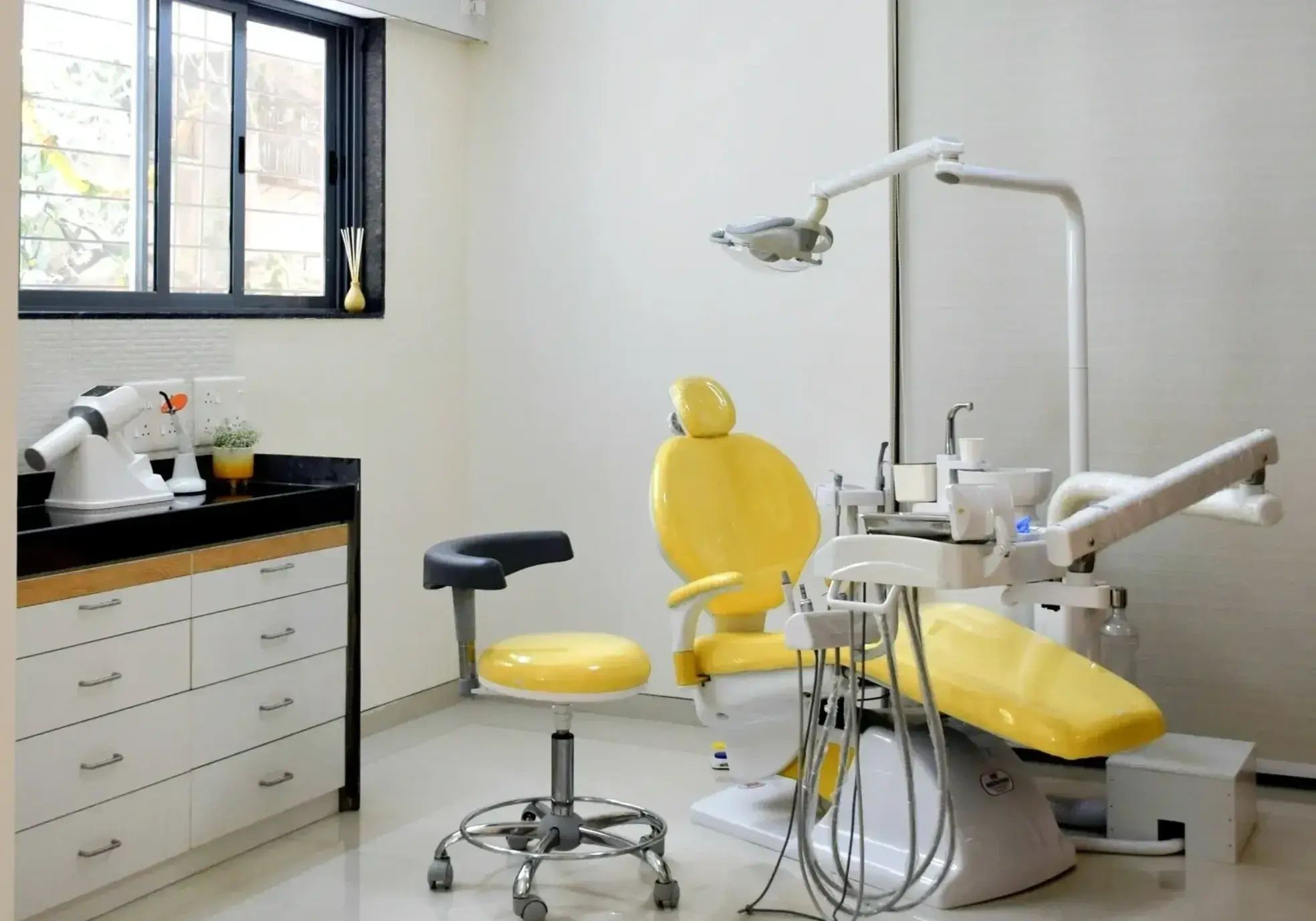 Dr. Bhavya's Dental Care clinic interior in Dahanukar Colony, Kothrud, Pune