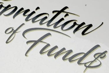 Miss Appropriation of Fund$
Boat Name Design
Lake Ozark, MO