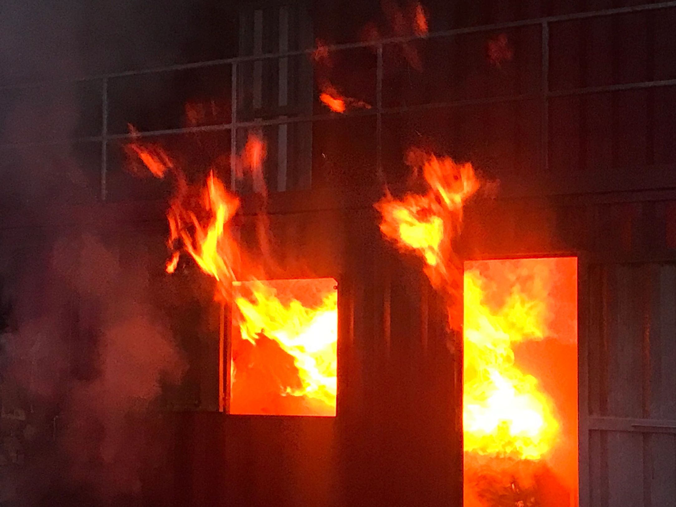2020 Flashover from Div 1 tower burn