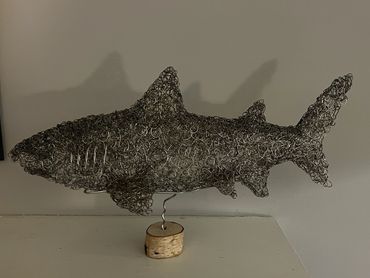 Shark sculpture