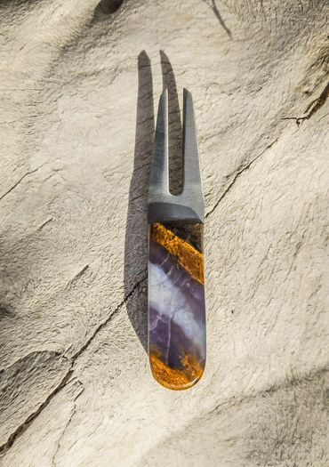 Crafted with Purple Chalcedony