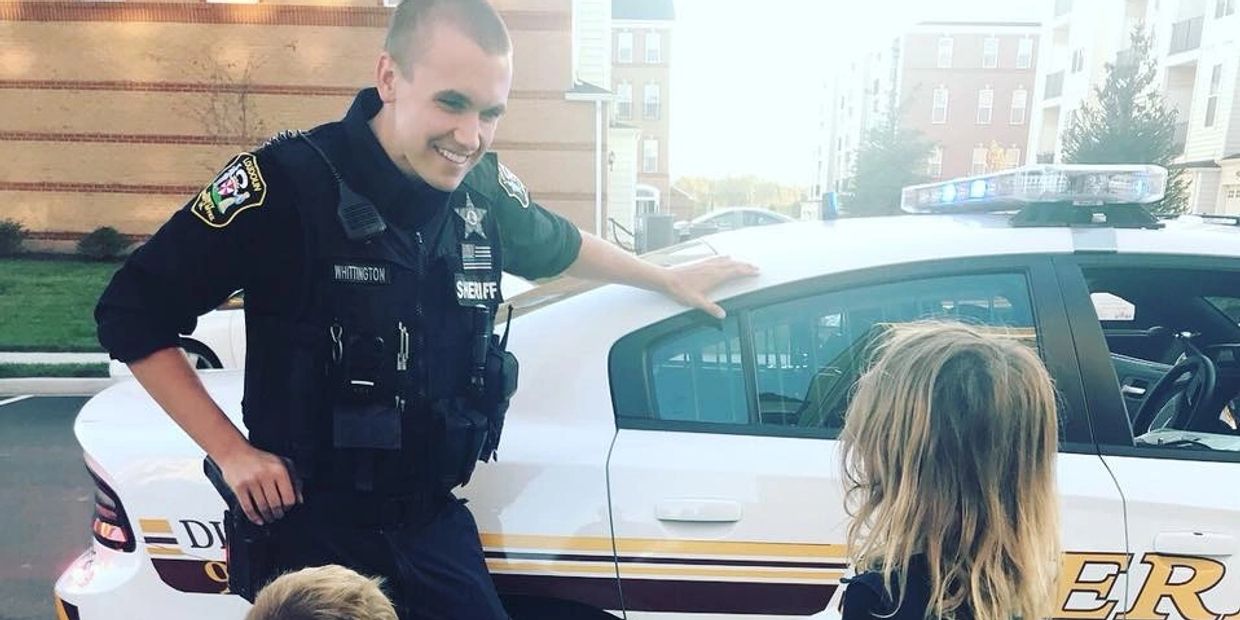 Colin Whittington in 2018 as a Patrol Deputy for the Loudoun County Sheriff's Office in Virginia. 