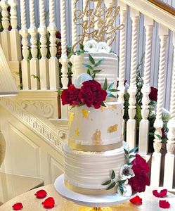 Custom wedding cakes.