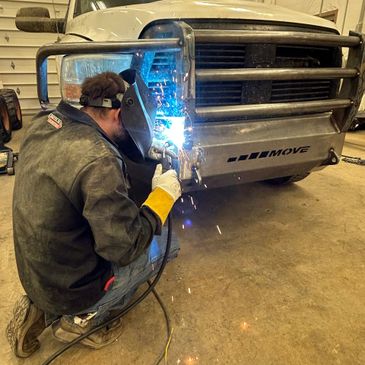 Move bumper fabrication, installation and powdercoating