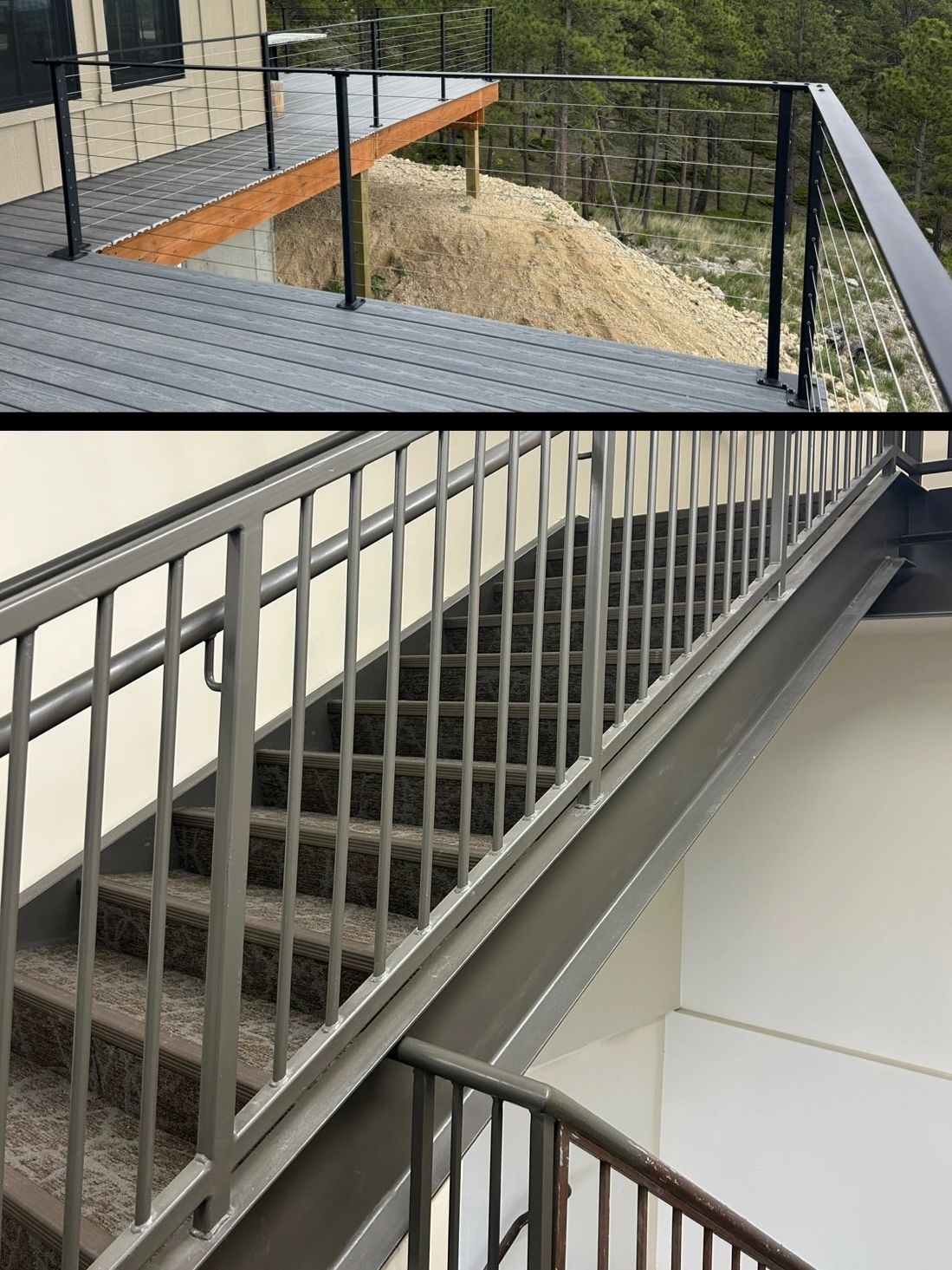 Custom handrail in Montana, commercial or residential. 