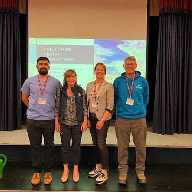 Supporting the community by fundraising with 3 Peaks Challenge