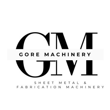 Logo for Gore Machinery, specializing in sheet metal and fabrication machinery.