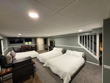 The entertainment space repurposed of more sleeping space is needed ( Fees Apply )