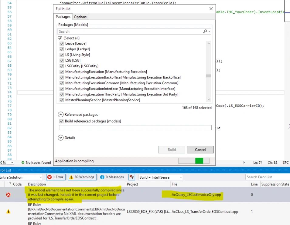 D365 FO Development Box - Pending changes