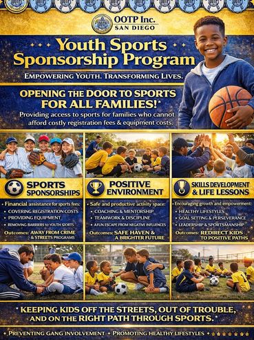 Youth Sports Sponsorship Program empowering families through sports access and positive development.