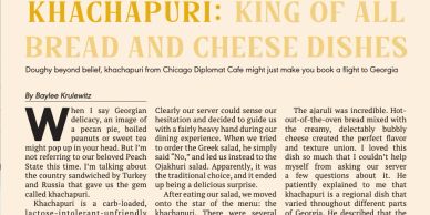 Article about Khachapuri, a Georgian bread and cheese dish, highlighting its rich flavor and cultural significance.