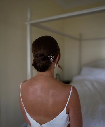 simple bridal updo 