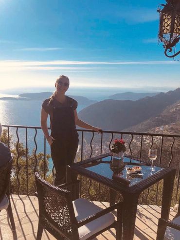 Eze, France, Village, Sea view
