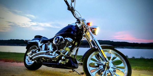 A bike near Austin, TX, with custom motorcycle paint