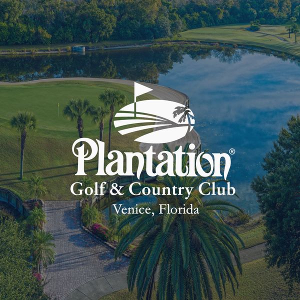 Scenic golf course at Plantation Golf &amp; Country Club in Venice, Florida.