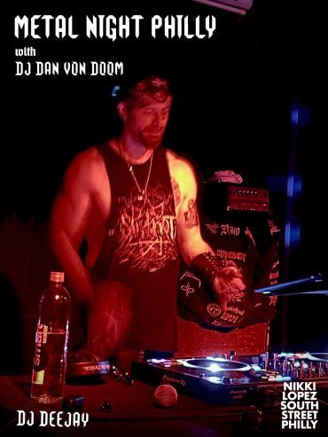DJ Dan Von Doom performing at Metal Night Philly.