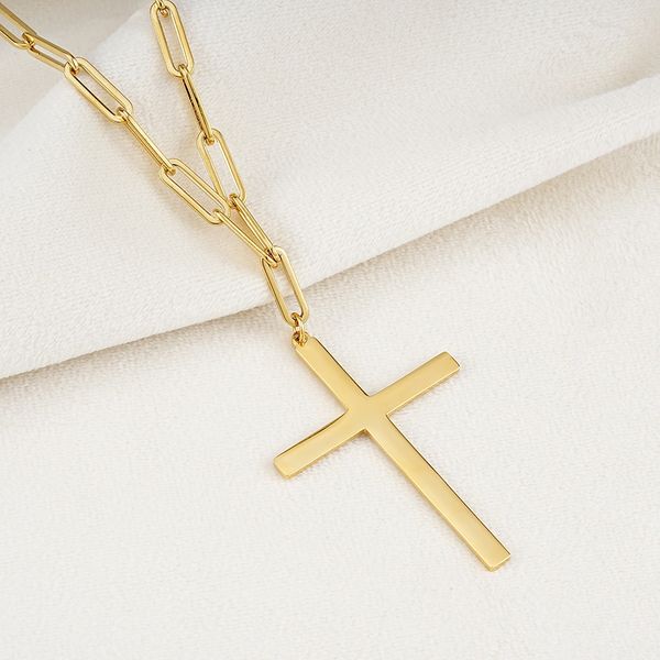 Mighty Cross Necklace 
Everyday cross necklace 
Big cross necklace 
Large cross 
