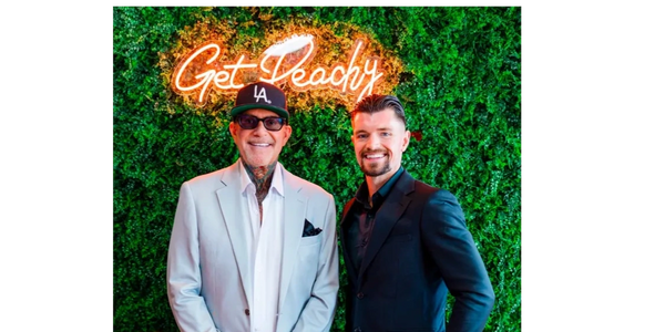 Founder Andrew George with C.E.O of The Peach Cobbler Factory