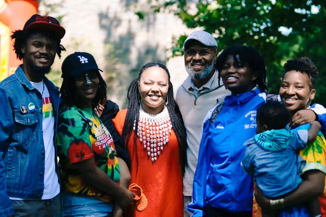 Cabrini University Juneteenth celebration with my family.