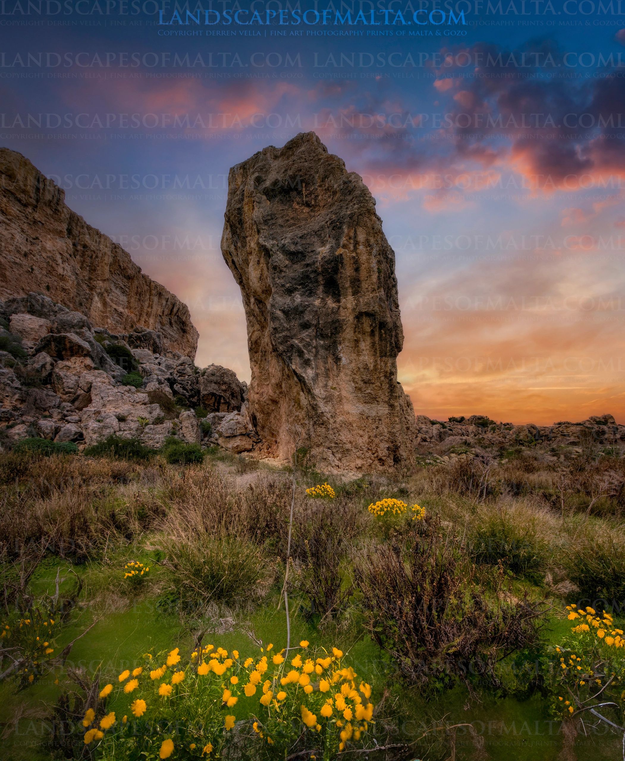 Sunrise from Nadur - Gozo
Tower of Power at wied ir-rihan in Gozo photographed at sunrise