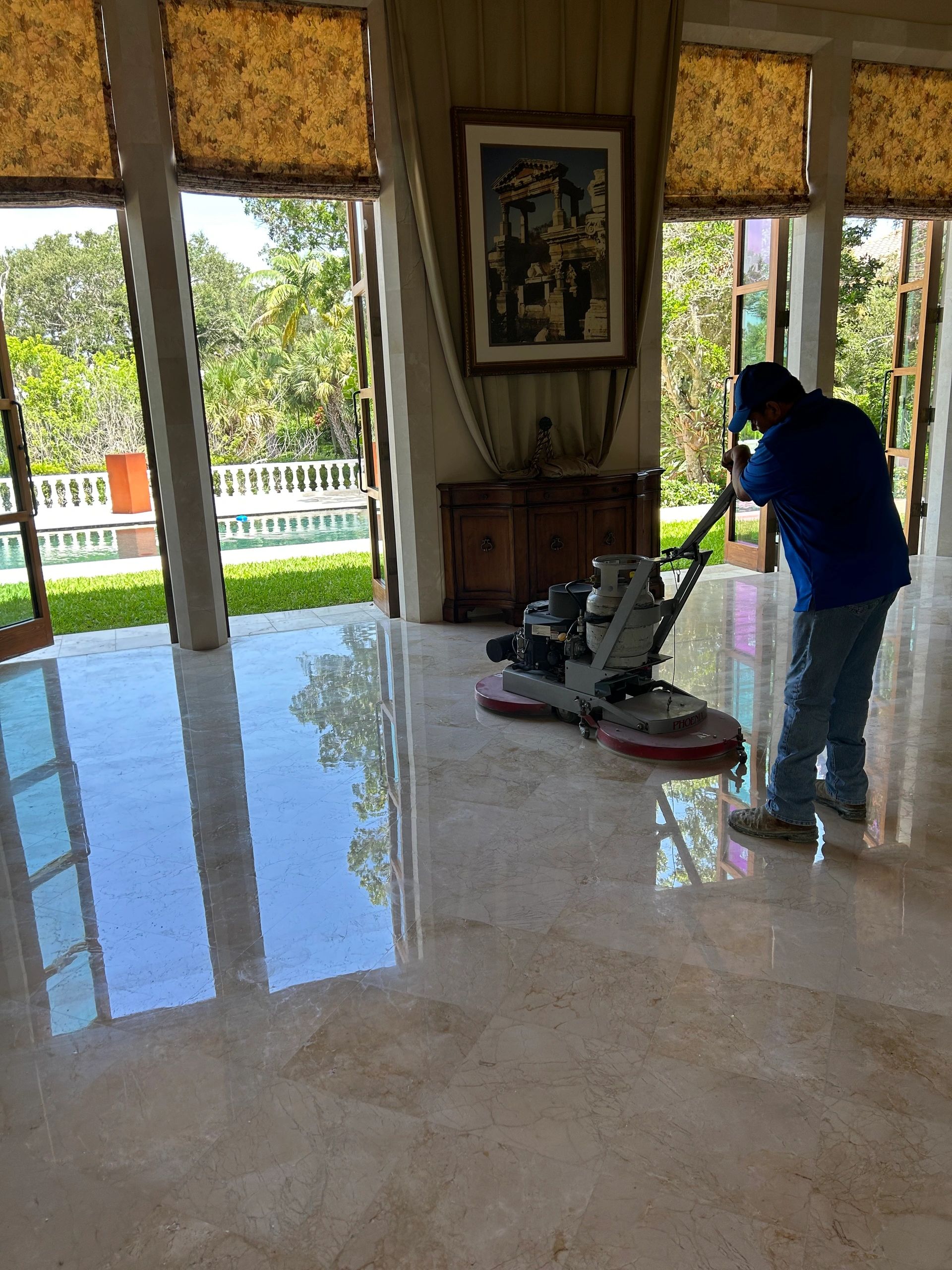 Marble Restoration, marble polishing, marble repair, marble cleaning Melbourne, Florida