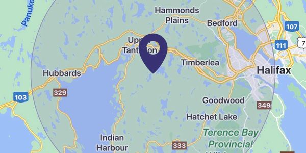 Area of service, Hubbards, Tantallon, Hammonds Plains, Bedford, Halifax