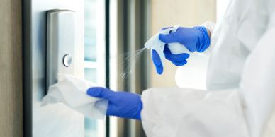 disinfect office commercial building disinfect Covid prevent building cleaning company office clean