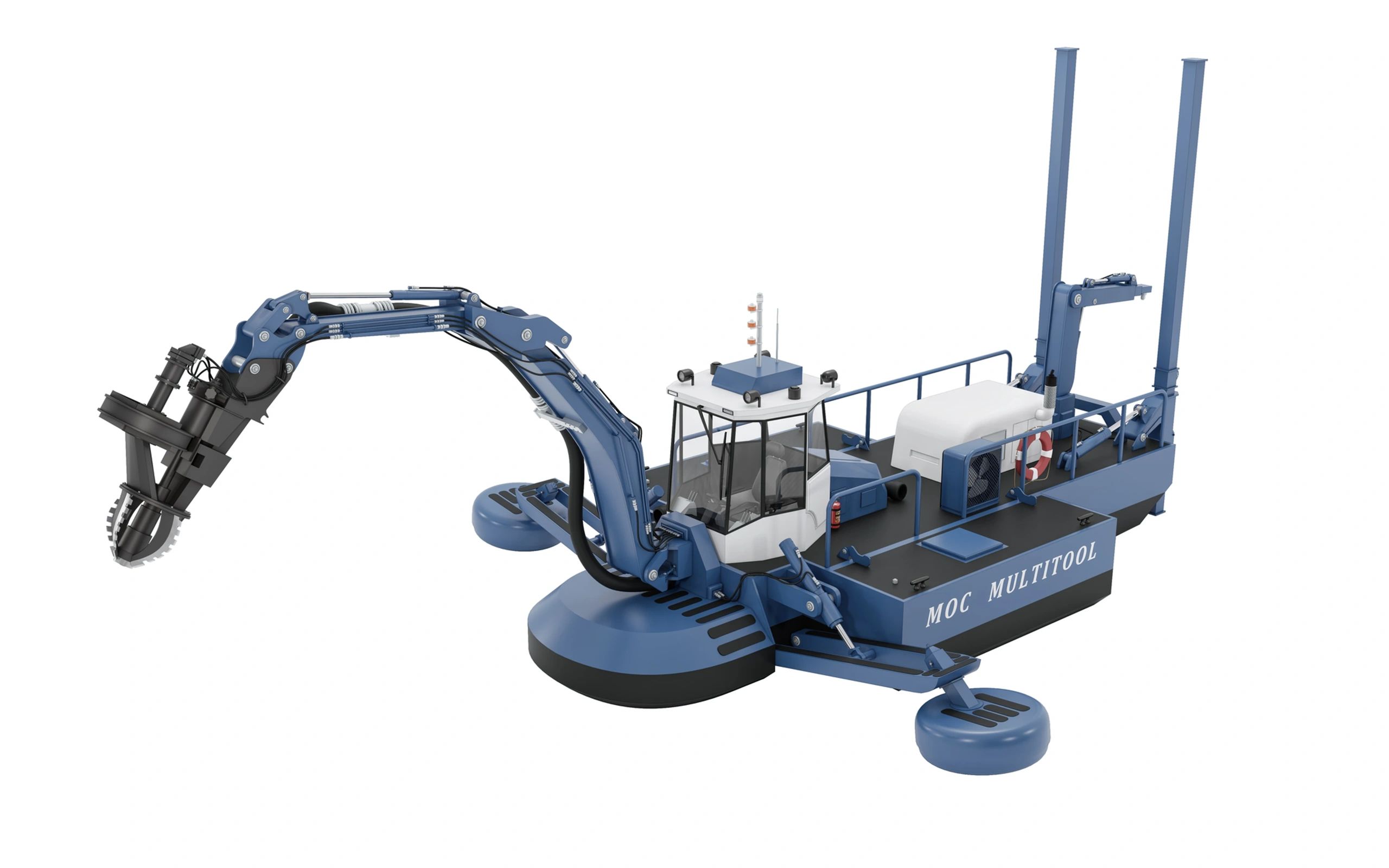 MOC Amphibious Multi-Tool, Amphibious excavator attachment, Amphibious dredging equipment