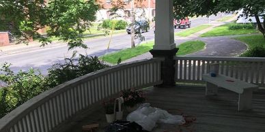 Front porch paint job