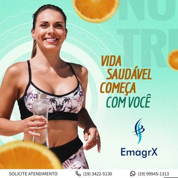 Uma vida saudável começa com você. EmagrX tratamento de emagrecimento em Piracicaba