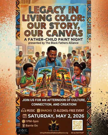 Father-child paint night celebrating culture and connection.