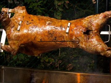 Lamb spit buffet