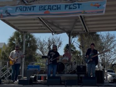 Band performing at Front Beach Fest.