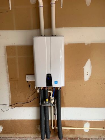 Tankless water heater installation