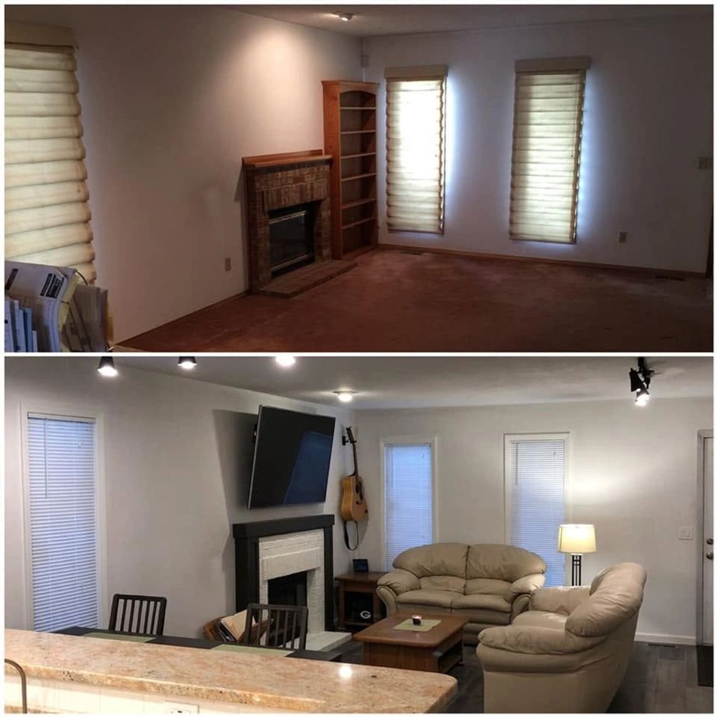 Custom fireplace surround