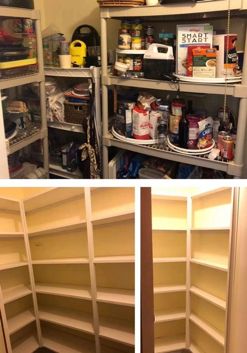 Custom pantry shelving