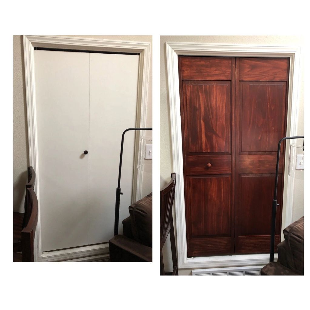 Custom pine panel door