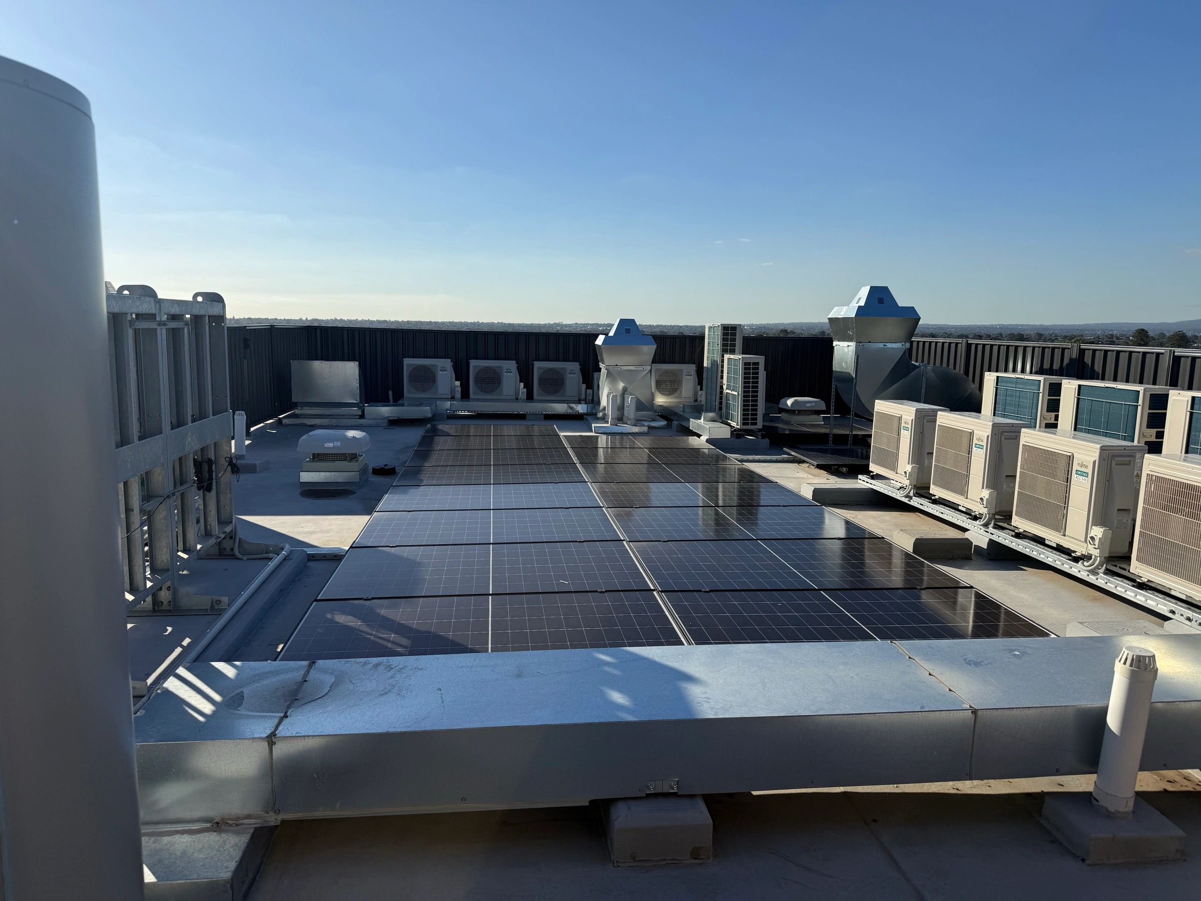 Rooftop VRV plant electrical installation, Adelaide
