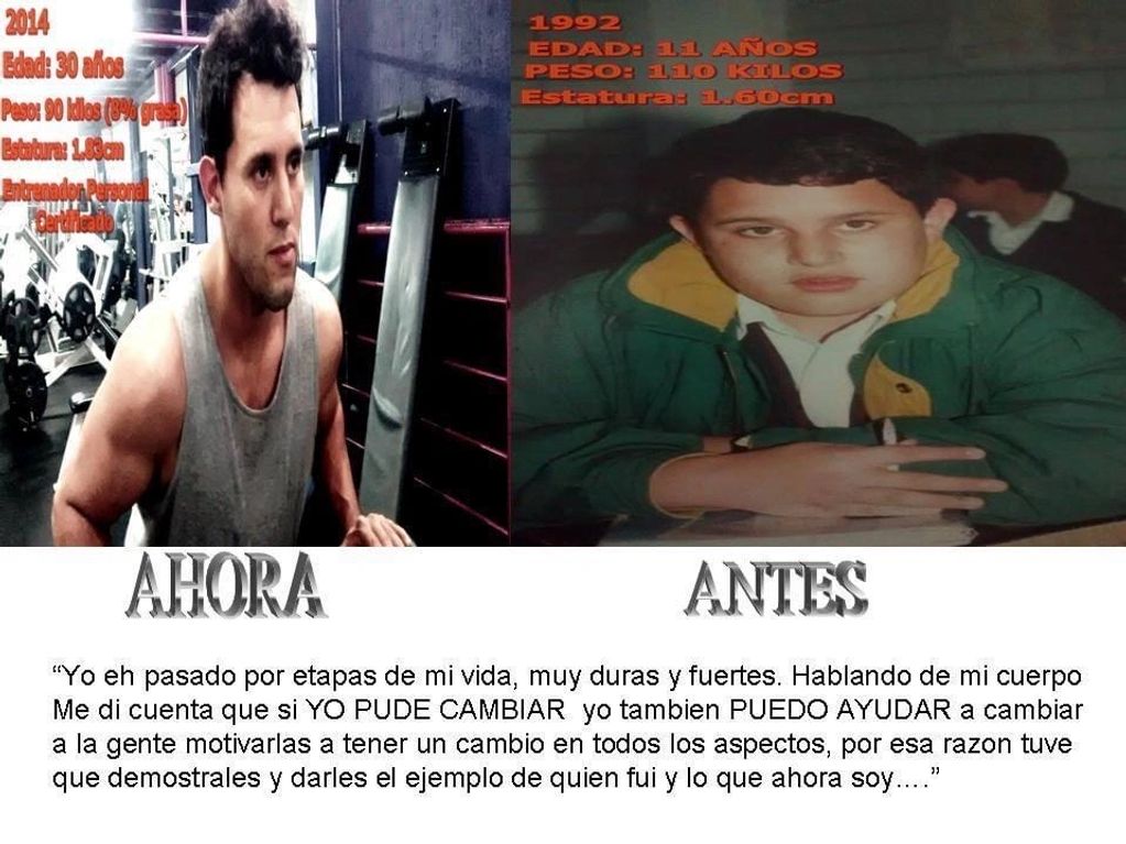 Transformation from childhood obesity to fit adulthood through hard work and motivation.