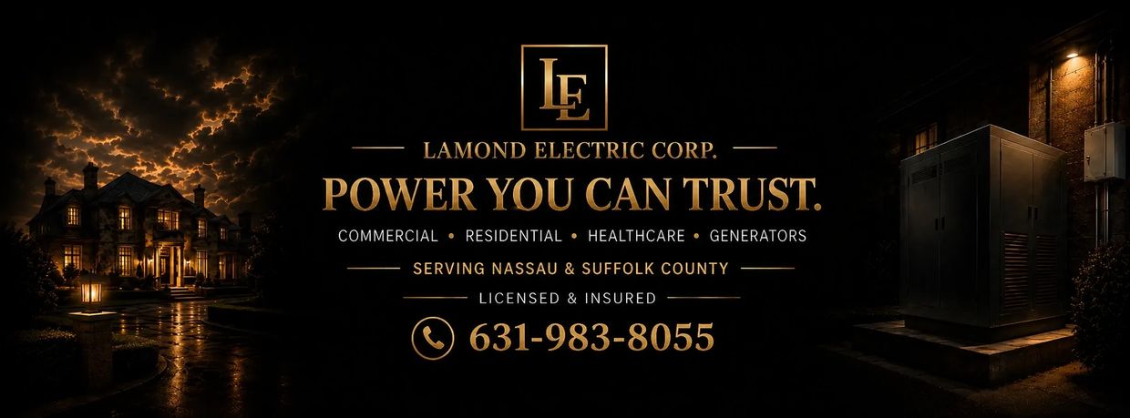 Lamond Electric Corp. offers trusted electrical power services for commercial, residential, and healthcare needs.