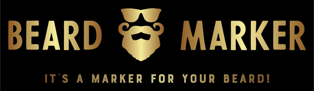 Beard Marker logo - IT'S A MARKER FOR YOUR BEARD!