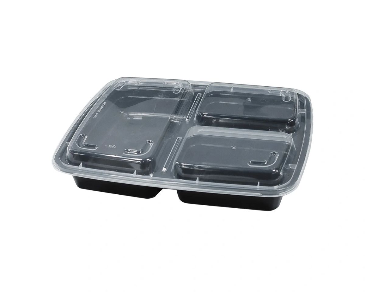 mengsel Parelachtig oortelefoon 34oz Plastic Food Container With Lid (2 Compartment)