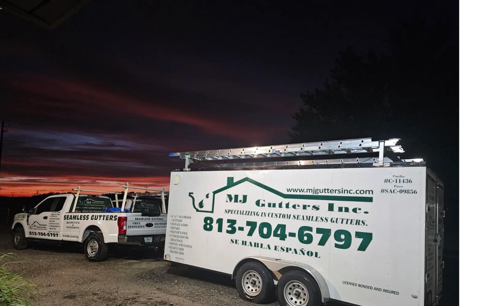 MJ GUTTERS INC Seamless Gutters, Gutters Install, Gutter Cleaning
