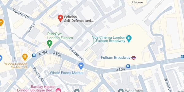 Map showing Echelon Krav Maga - Fulham, London
