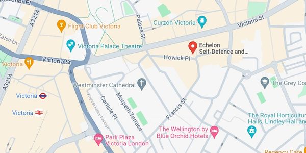 Map showing Echelon Krav Maga Self-Defence Victoria location in London