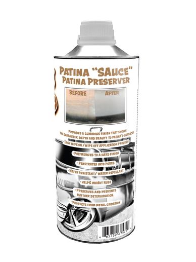 Patina Sauce Patina Preserver oil based product over 20 ingredients. easy wipe on- wipe off 