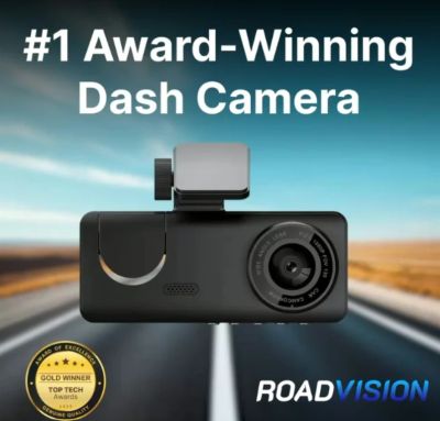 #1 award-winning dash camera by RoadVision.