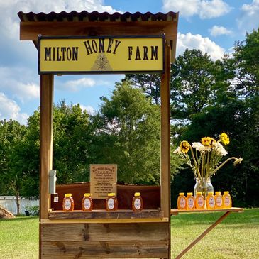 Milton Honey Farm Honor Stand honey soaps lip balms lotion bars gift ideas