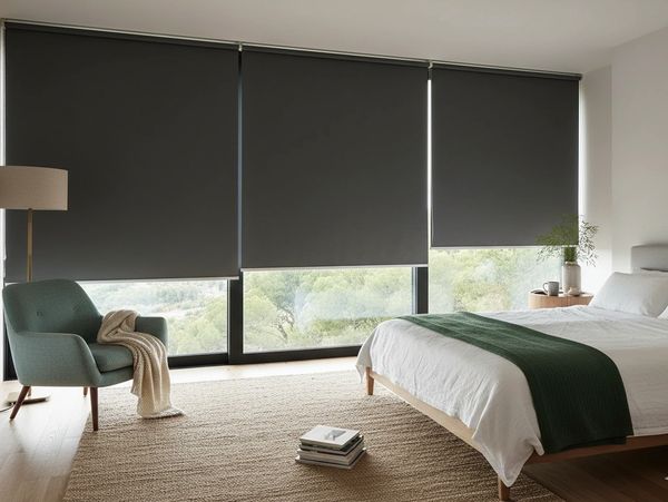 Cortina enrollable para brindar oscuridad con su tela blackout